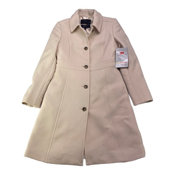 Womens 4 J Crew Winter Jacket Coat Overcoat Pea Lady Day Italian Double Cloth Wo